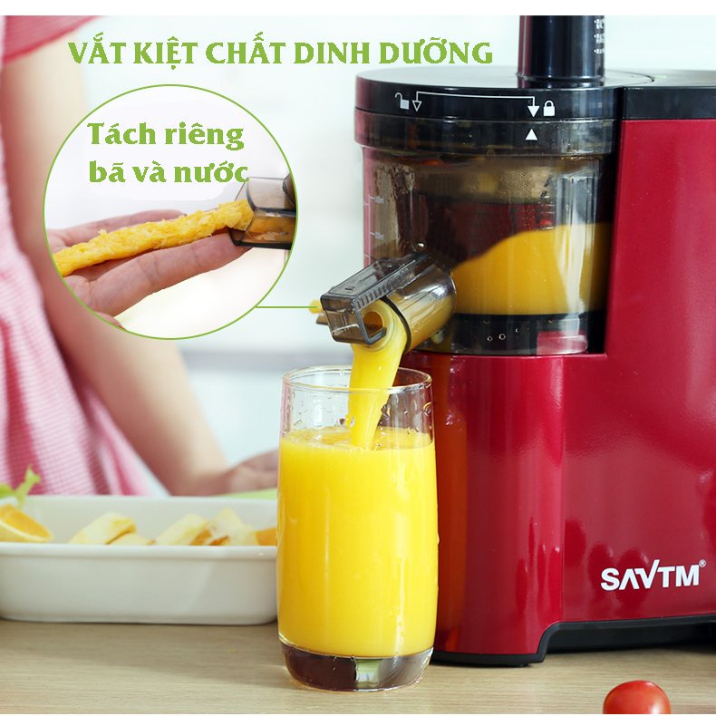 Máy ép trái cây ĐỜI MỚI NHẤT công suất lớn, Máy ép chậm, ép hoa quả dễ tháo lắp, dễ vệ sinh [BẢO HÀNH 1 ĐỔI 1]