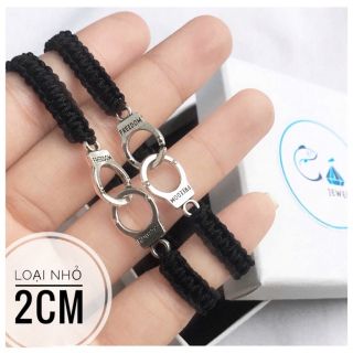 (1 cặp ) Vòng tay cặp còng số tám