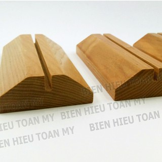 Kệ mica A4 - Standee đế gỗ để bàn A4