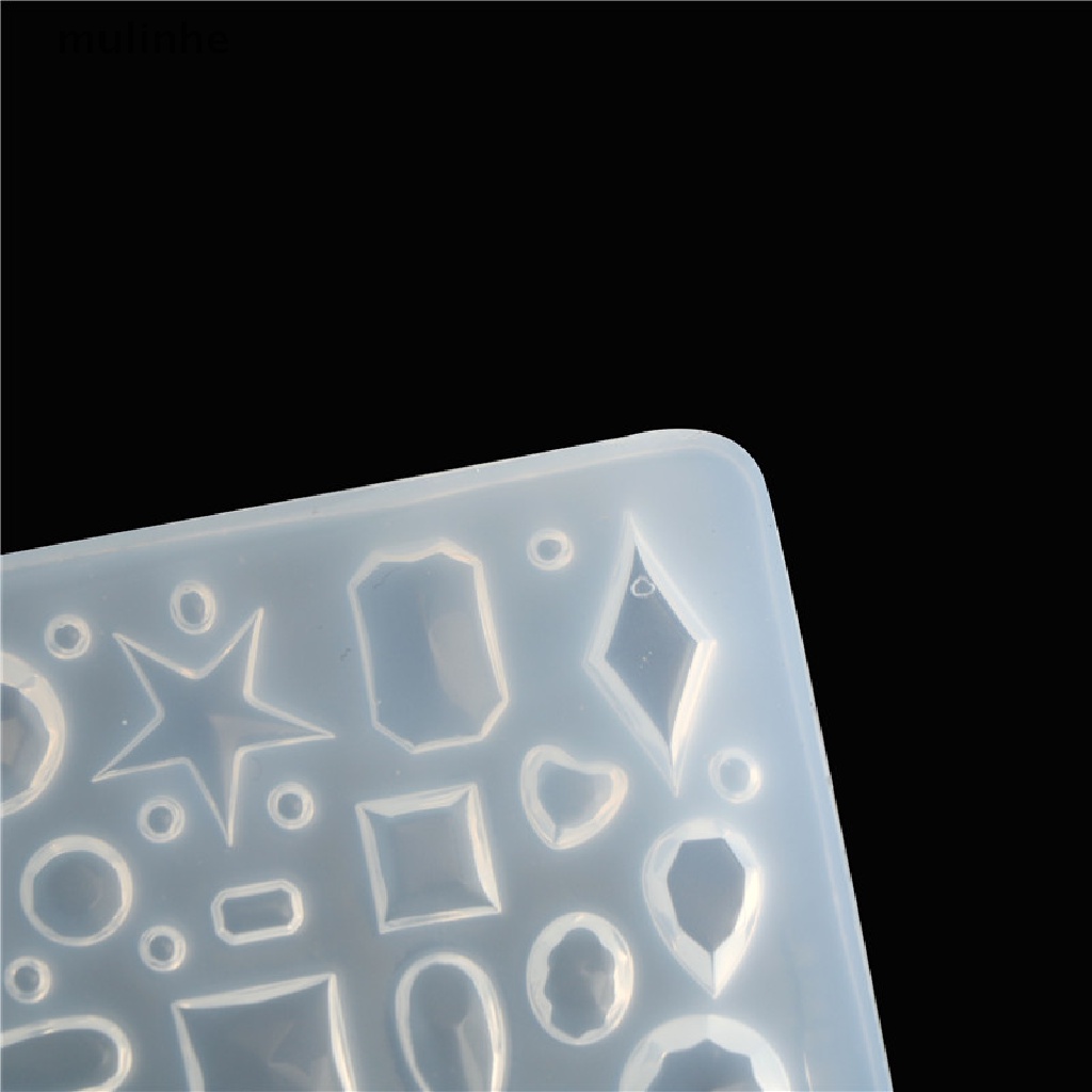 Khuôn silicone Làm Trang Sức Nhựa Epoxy Hình Oval / Trái Tim / Giọt Nước