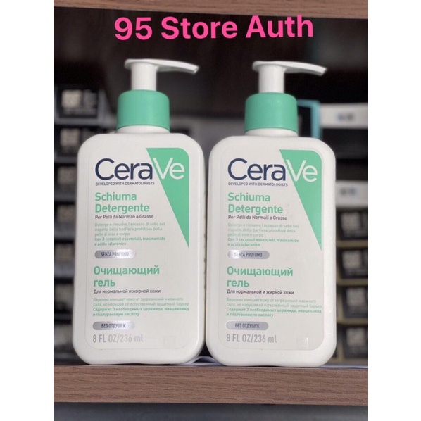 [chính hãng] sữa rửa mặt cho da dầu mụn Cerave