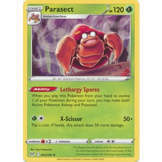 Thẻ bài pokemon parasect - 005/196 - rare