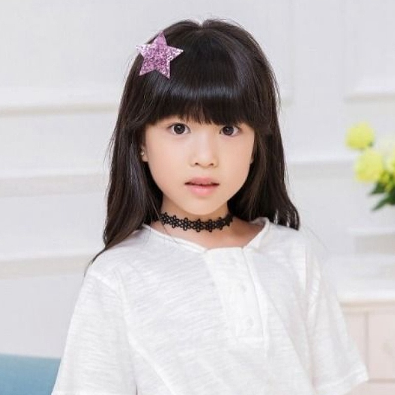 Kẹp tóc hình ngôi sao cho bé phong cách Hàn Quốc