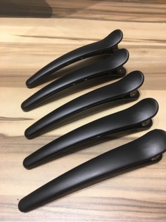 Kẹp mỏ vịt nhựa đen 12cm