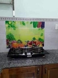 Giấy dân tường bếp chắn dầu mơz
