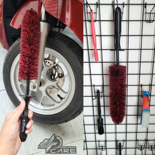 Chổi Cọ Vệ Sinh Mâm Bánh Xe, Khoang Máy và Lazang mềm mịn, không trầy xước dùng cho Ôtô xe máy HTCare