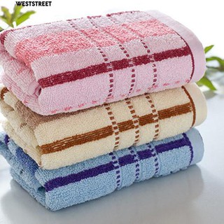 Khăn tắm cotton mềm mại họa tiết kẻ sọc nhiều màu