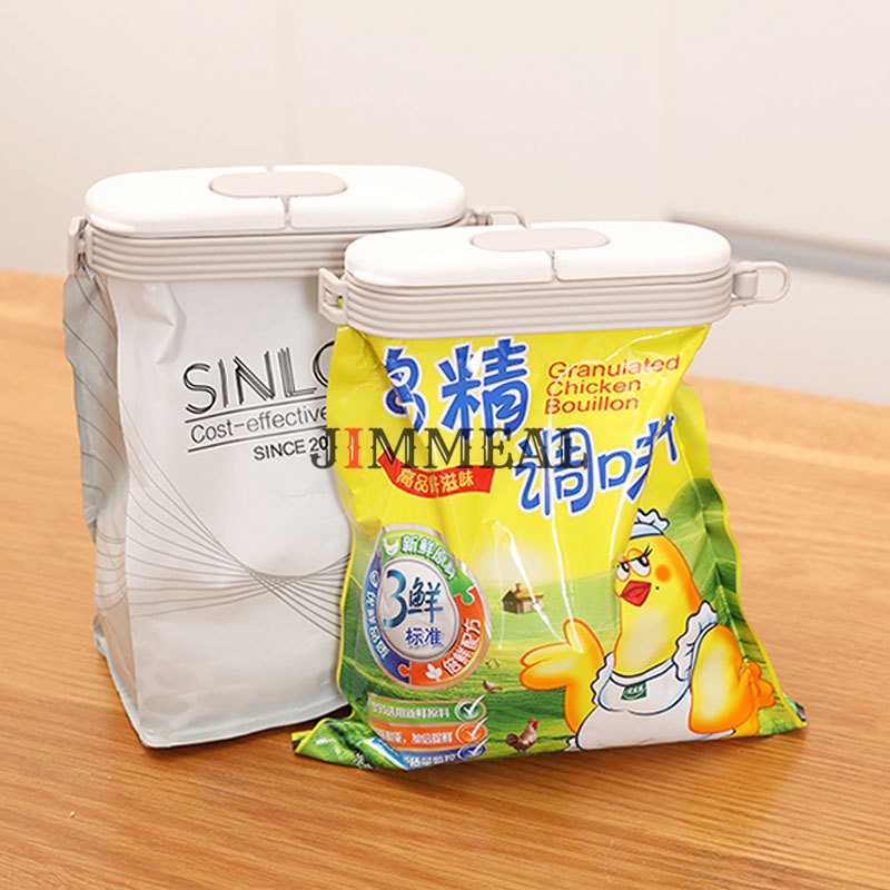 Nắp Kẹp Miệng Túi Bảo Quản Thực Phẩm, Kẹp Miệng Túi, Kẹp Niêm Phong Có Nắp Mở Rót  Đa Năng