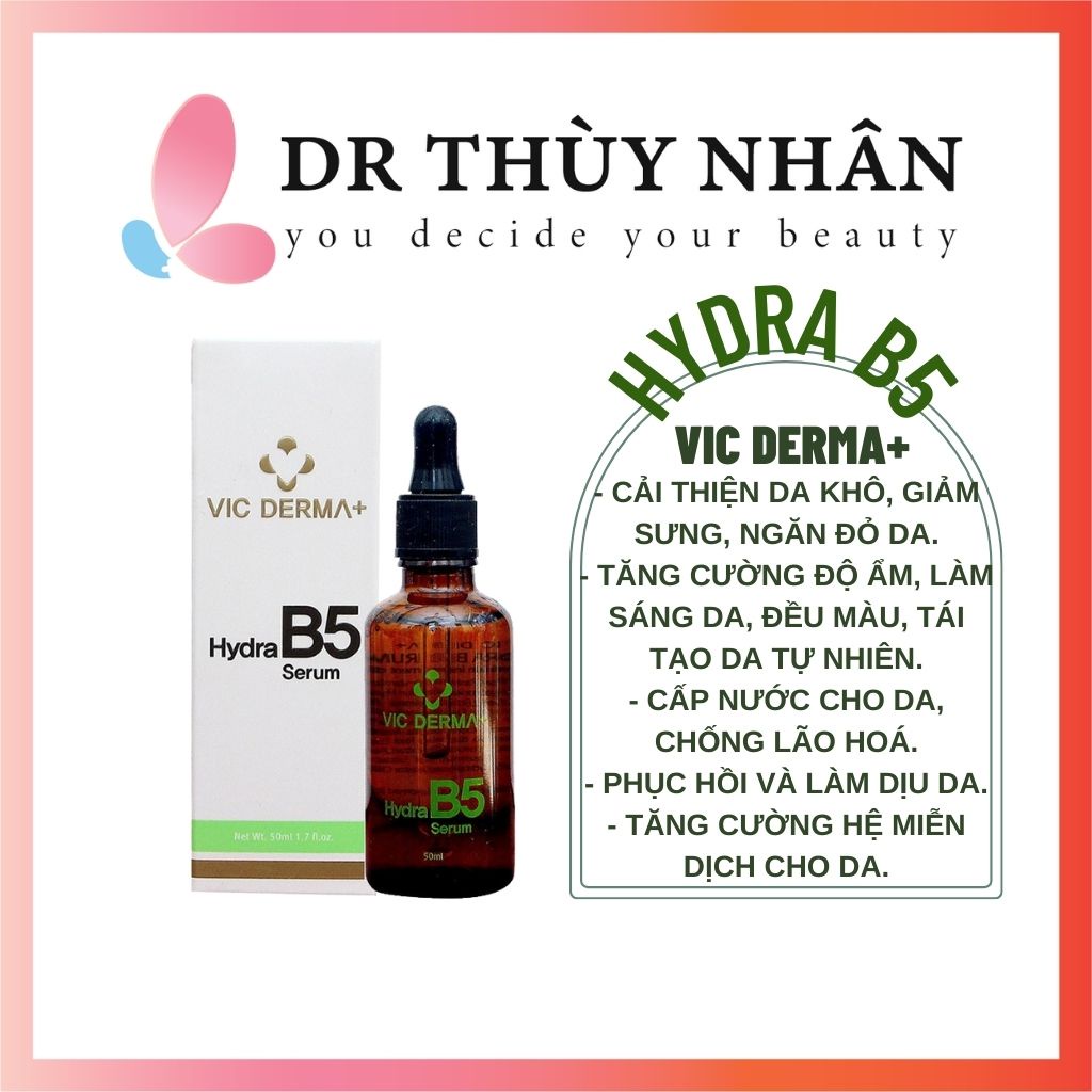 Serum Hydra B5 Vic Derma+ 50ml giúp cấp ẩm, làm dịu da
