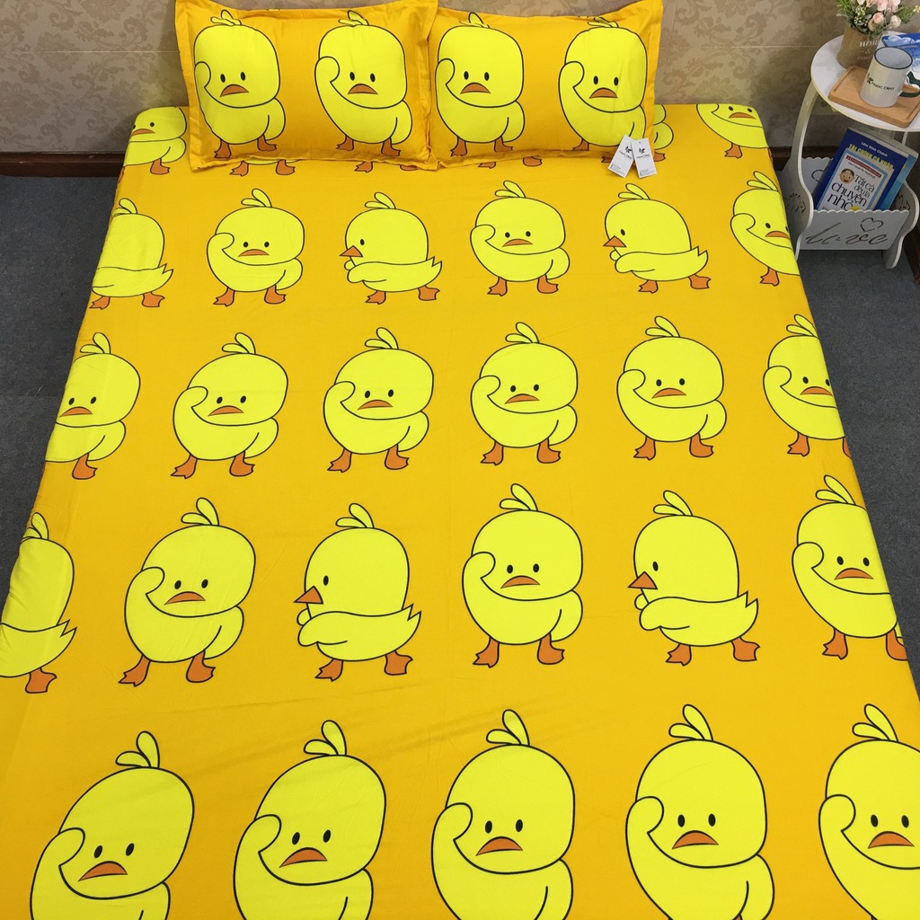 Ga giường Beladies - Ga trải nệm giường poly cotton drap bọc đệm 1m2 1m6 1m8 2m 2m2 chống bụi bẩn, dễ vệ sinh