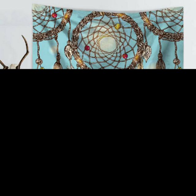 Thảm treo tường trang trí hình lưới bắt giấc mơ phong cách Bohemian