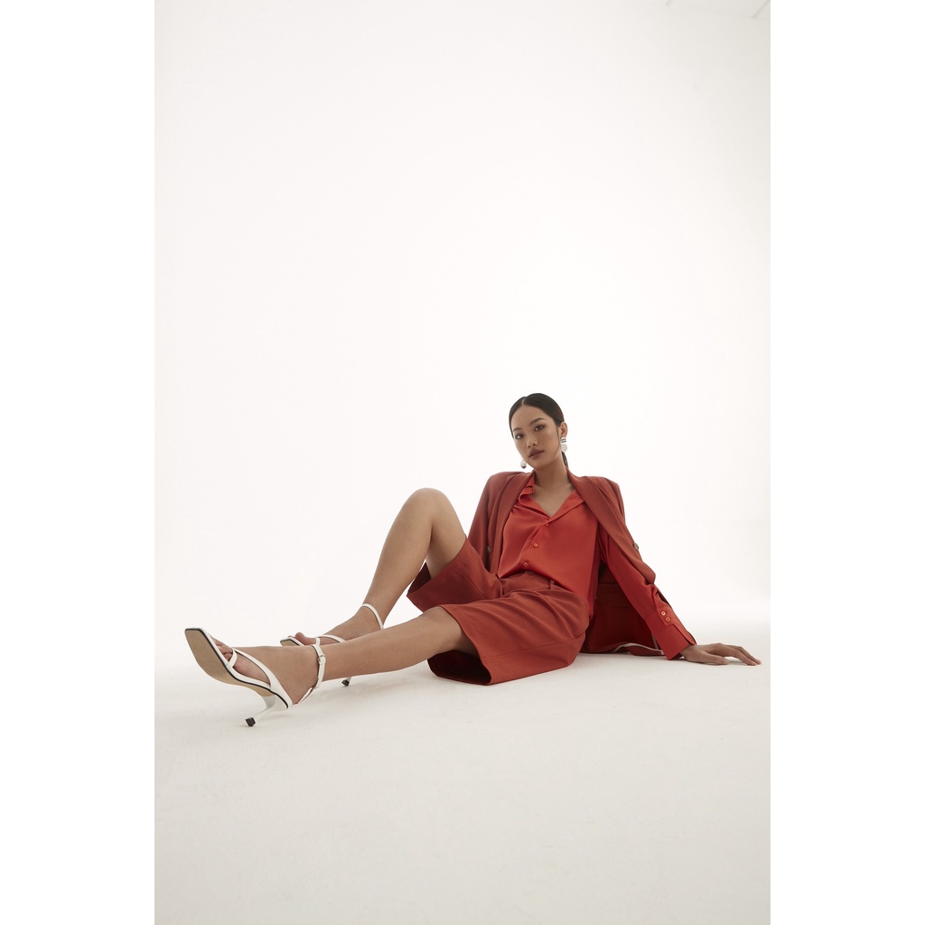 Set Áo Vest Blazer Và Quần Short Cam Gạch SUNNY180