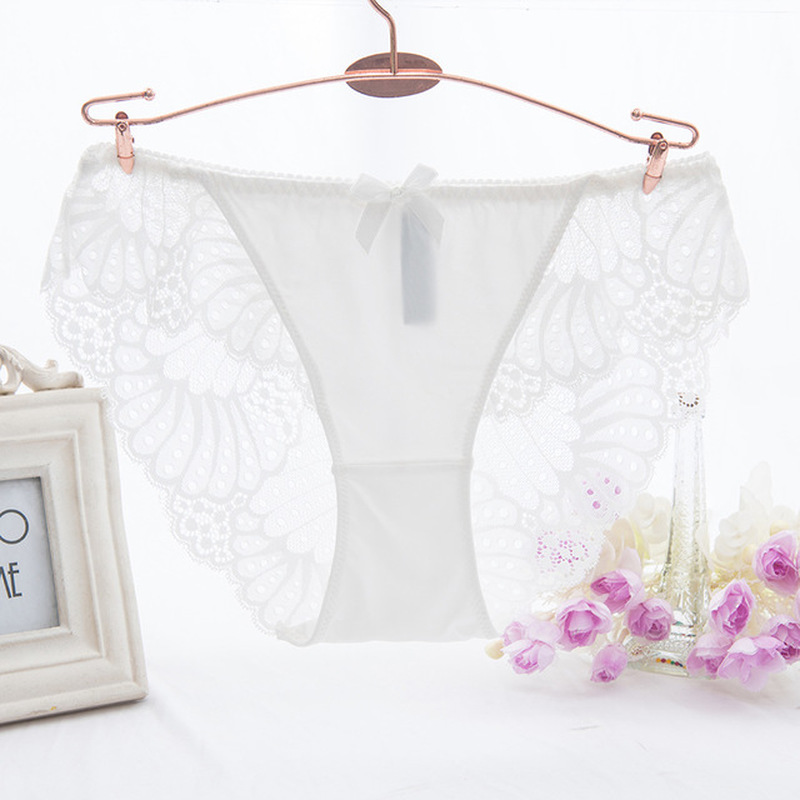 Quần Lót Lụa Aijolen Phối Ren Xuyên Thấu Quyến Rũ Dành Cho Nữ M-3XL