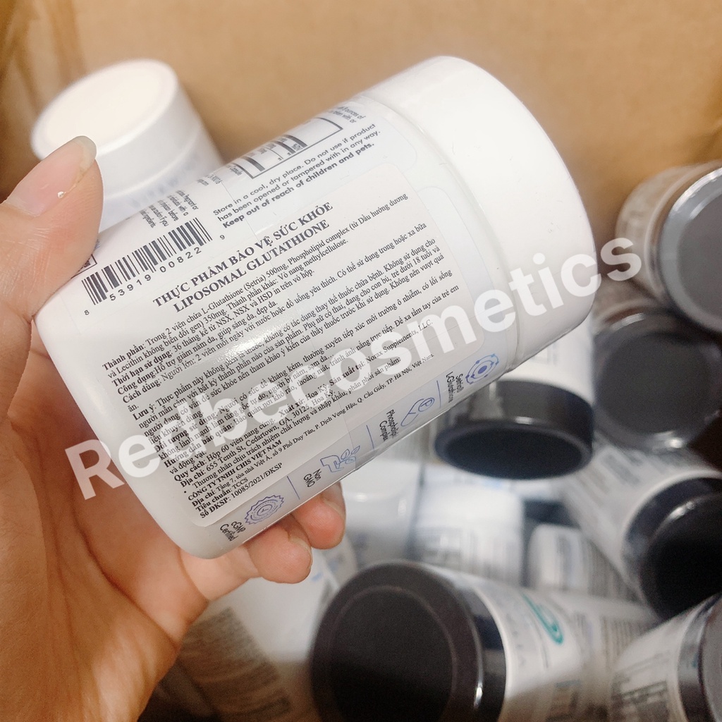 Viên Uống Hỗ Trợ Trắng Da CodeAge Liposomal Glutathione 60v hàng chính hãng - MP058