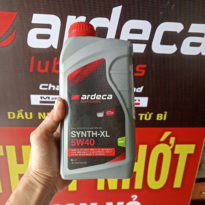 NHỚT ARDECA SYNTH - XL 5W40 1L NHẬP KHẨU TỪ BỈ, CHUYÊN CHO XE ÔTÔ VÀ XE MÁY TAY GA