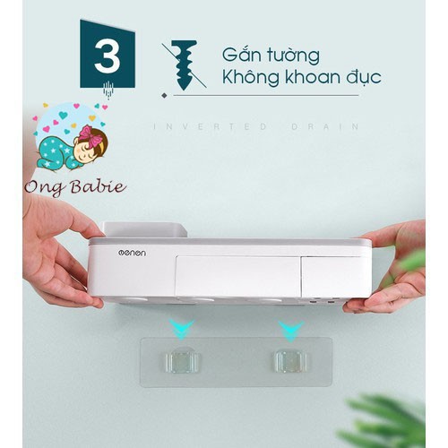 Bộ Nhả Kem Đánh Răng Tự Động- Kệ Nhà Tắm Thông Minh