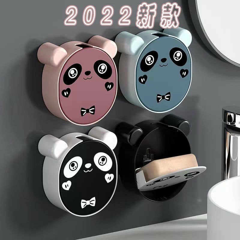 KỆ ĐỂ XÀ PHÒNG DÁN TƯỜNG MẪU MỚI HÌNH GẤU TRÚC SIÊU ĐẸP