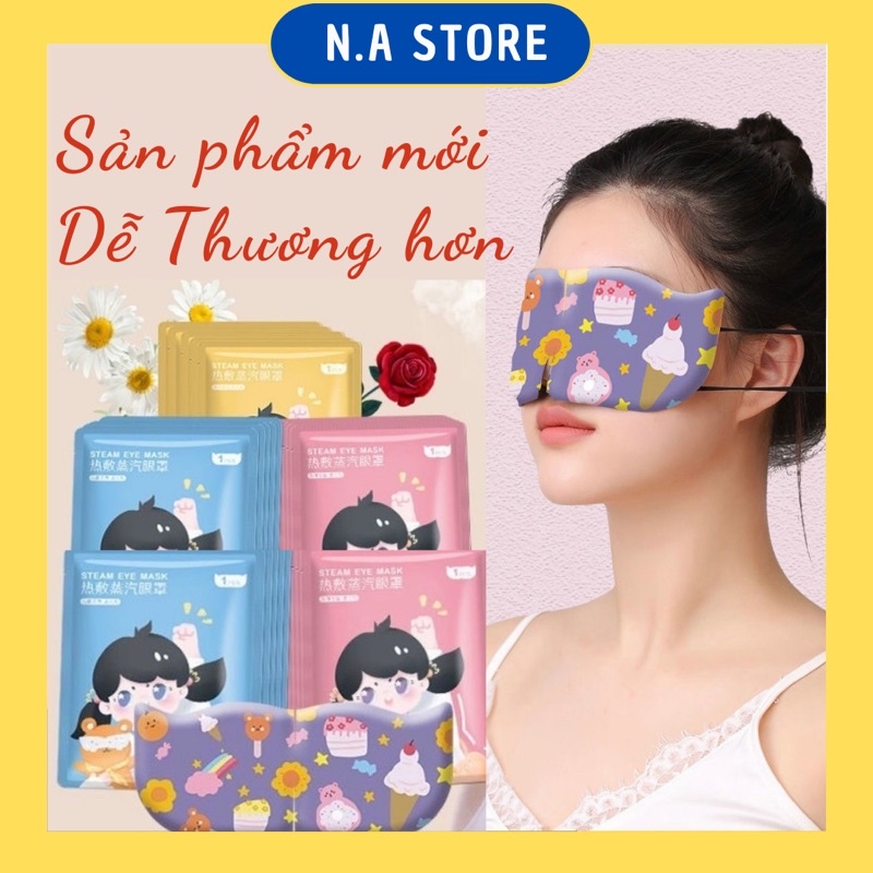Mặt Nạ Nóng Cho Mắt Bao Bì Dễ Thương Giúp Giảm Mỏi Mệt Cho Đôi Mắt Của Bạn