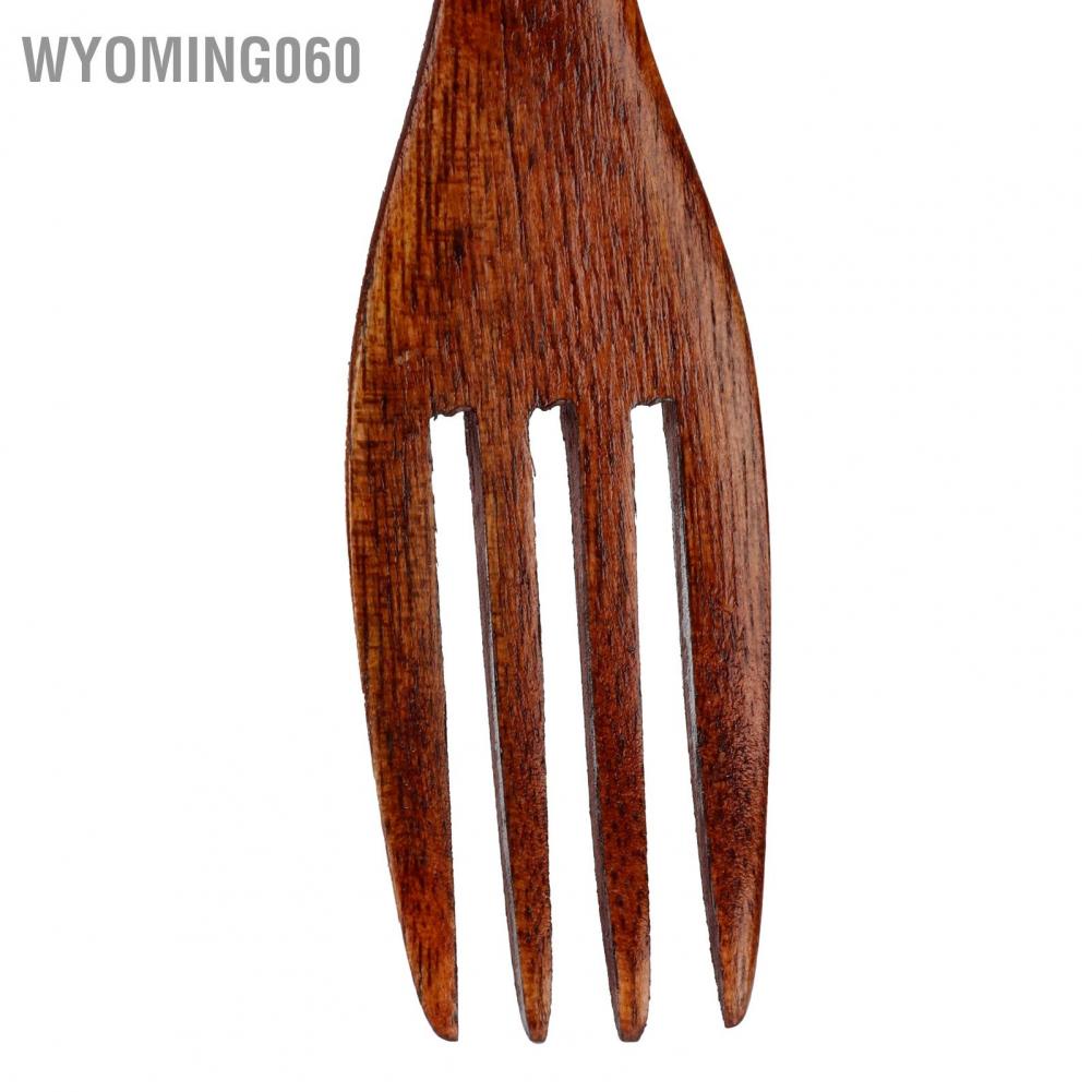 Wyoming060 Japanese Wooden Fork Kitchen Tableware Cutlery for Barbecue Picnic Camping Parties