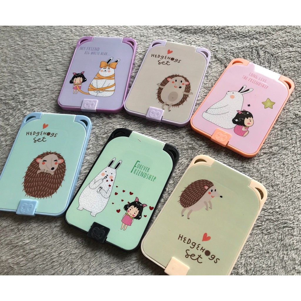 Bộ Gương Lược Cầm Tay Mini Dễ Thương Nhiều Mẫu Đa Dạng