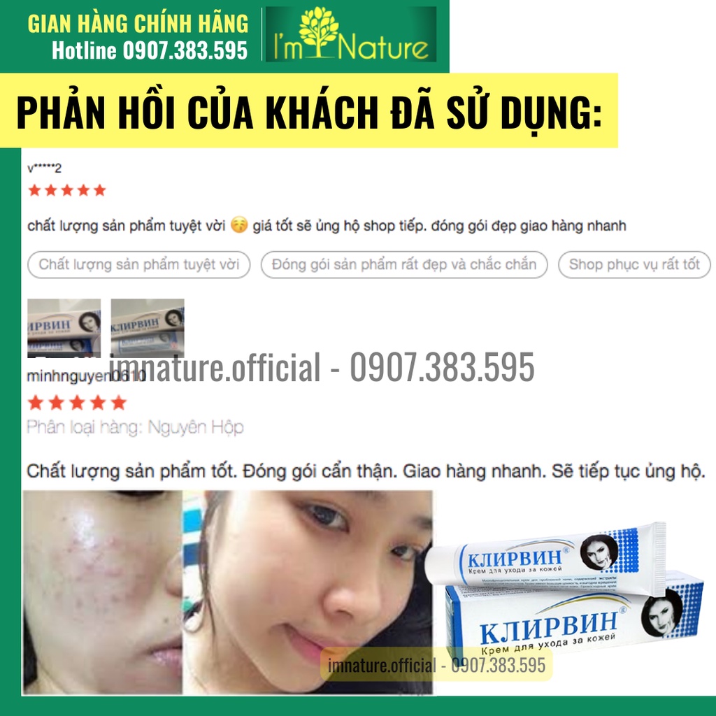 Kem Klirvin Nga Auth - Mờ Sẹo Và Thâm 25g