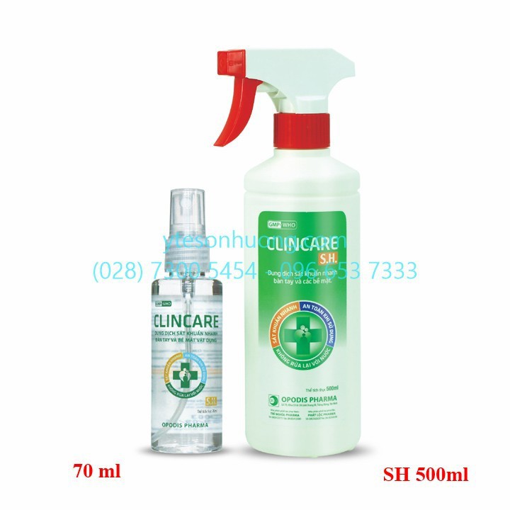 Nước sát khuẩn bề mặt Clincare S.H 500ml