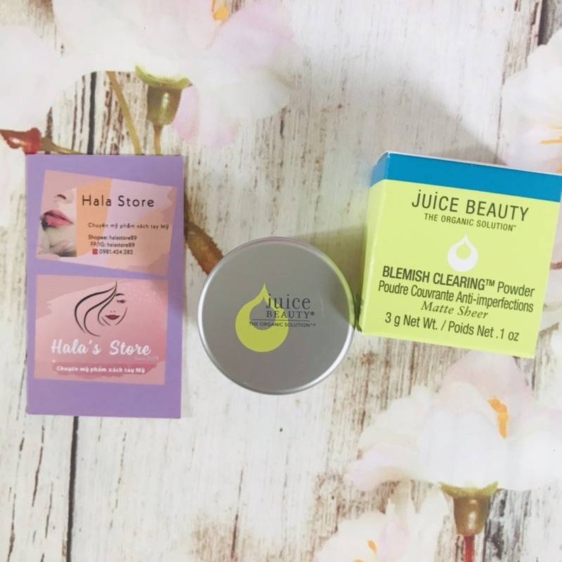 Juice Beauty ✨ Phấn phủ không màu dành cho da mụn Blemish Clearing Powder