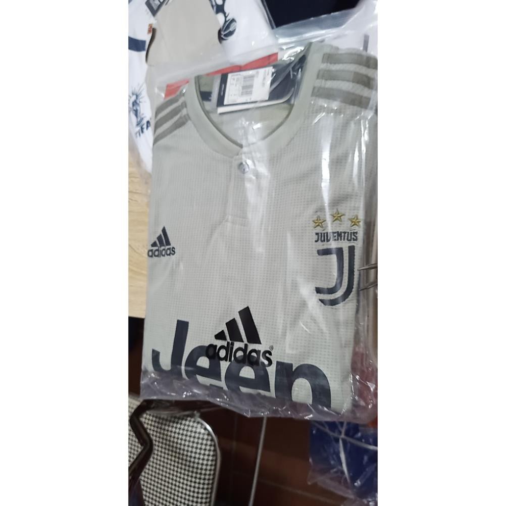 Áo Juventus mùa 2018-2019 sân khách/Freeship/ Bộ quần áo đá banh Juventus sân khách màu xám cực chất 🥇