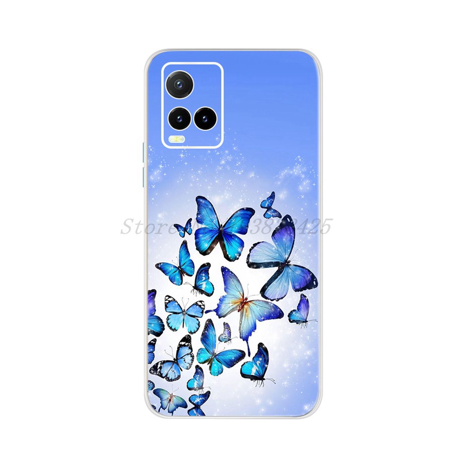 Ốp điện thoại mềm chống sốc in hình hoa tulip thích hợp cho vivo y33s y21s y21 2021 vivo y21 y 21 2021