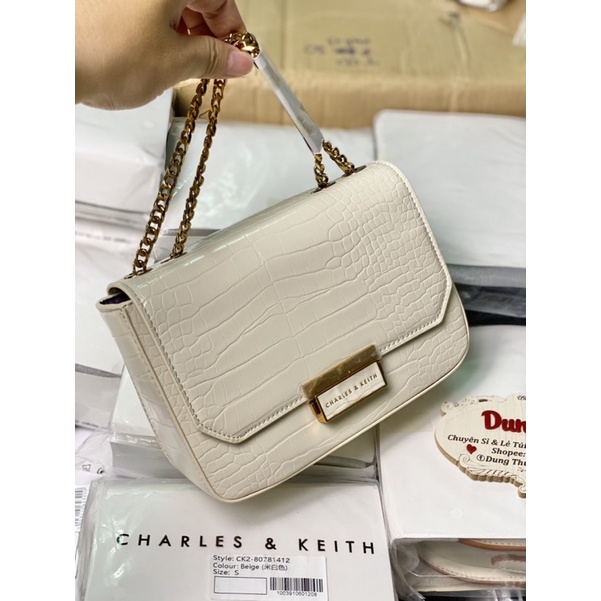Túi nữ đeo chéo + đeo vai size 22 chất da dày dặn khóa bấm CK2-806713206 full màu