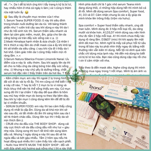 Serum Teana Stress Control Super Food giúp căng bóng, sáng hồng, tái tạo da