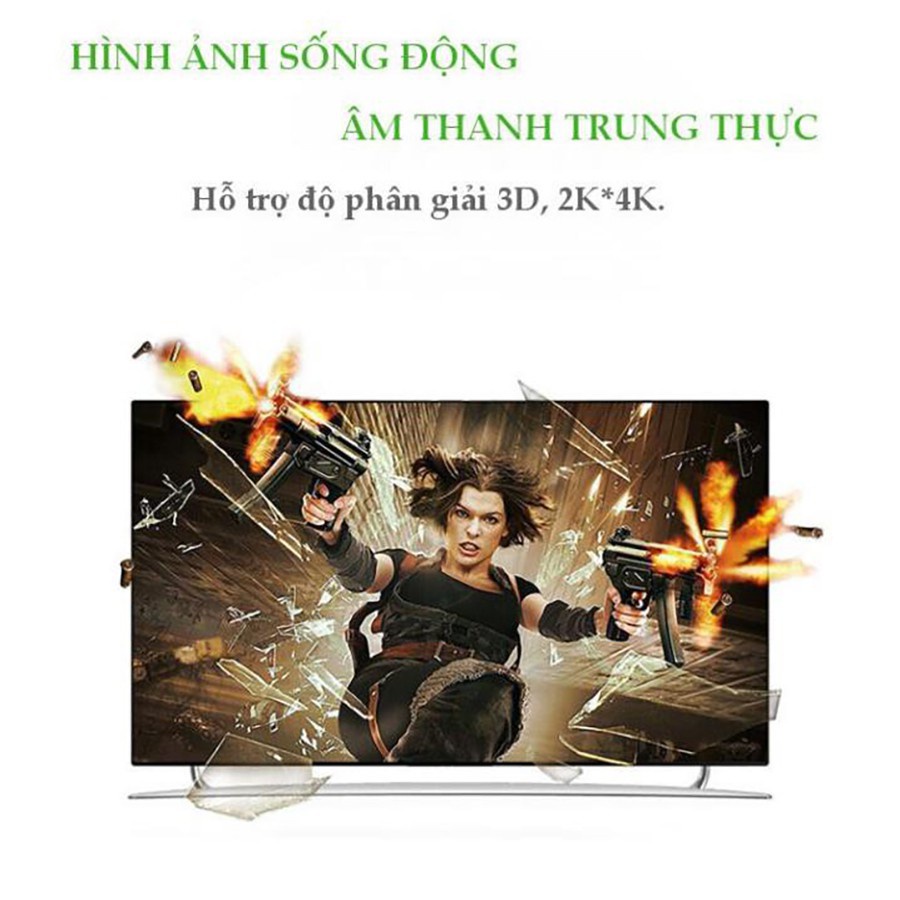 Bộ chia HDMI 1 ra 4 hỗ trợ phân giải FULL HD Ugreen 40202 - Hàng Chính Hãng