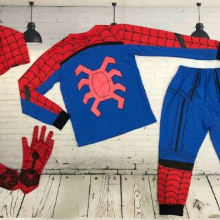 Bộ đồ siêu nhân nhện spider man dài Samkids