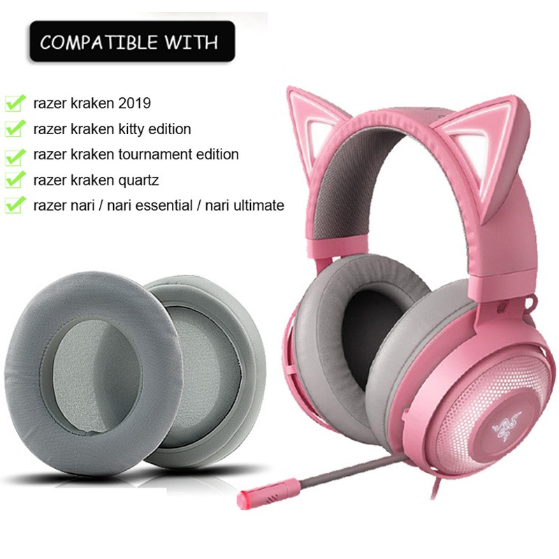 Cặp Đệm Bọc Tai Nghe Bằng Da Thay Thế Cho NARI kraken kitty edition / Ultimate / quartz / te / NARI