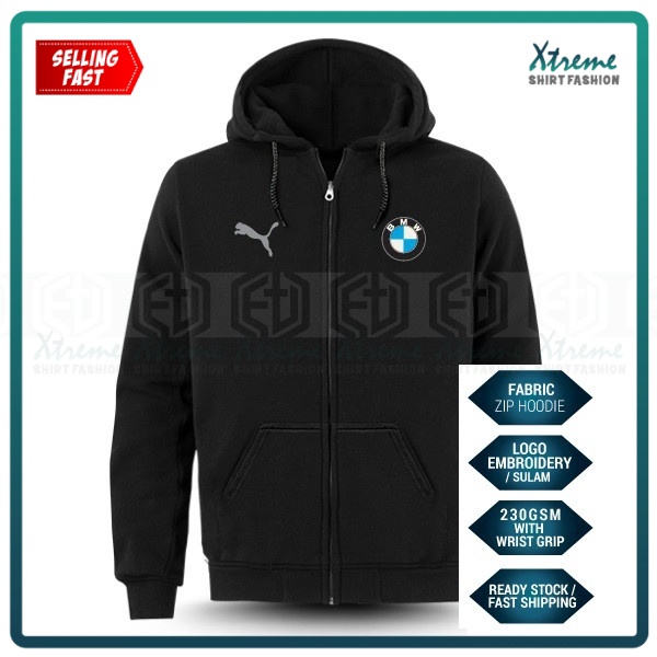 Áo hoodie cotton chui đầu cỡ lớn in hình xe đua BMW Puma M M3 M5 X5 X6 i8