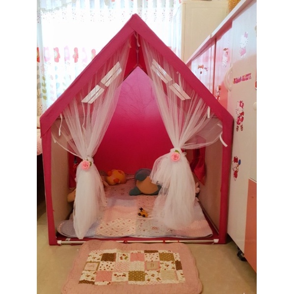 Lều trẻ em - Lều Hoàng tử Công Chúa TẶNG ĐÈN TRANG TRÍ