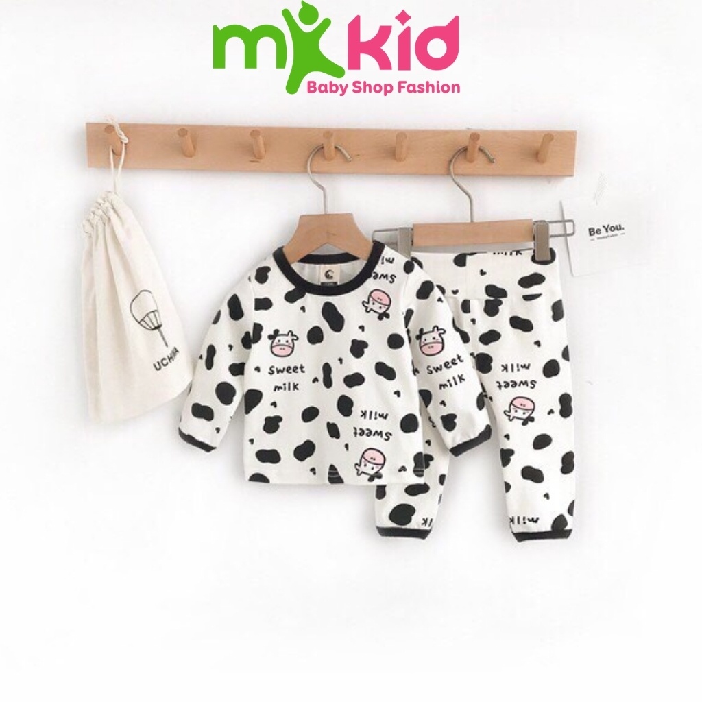 Bộ Thu Đông Dài Tay Cho Bé Bộ Cotton Dài Tay Minky Mom Cho Bé Trai Bé Gái Với Họa Tiết Siêu Dễ Thương