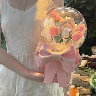 [ Quà tặng] Bó hoa bóng tulip có đèn led