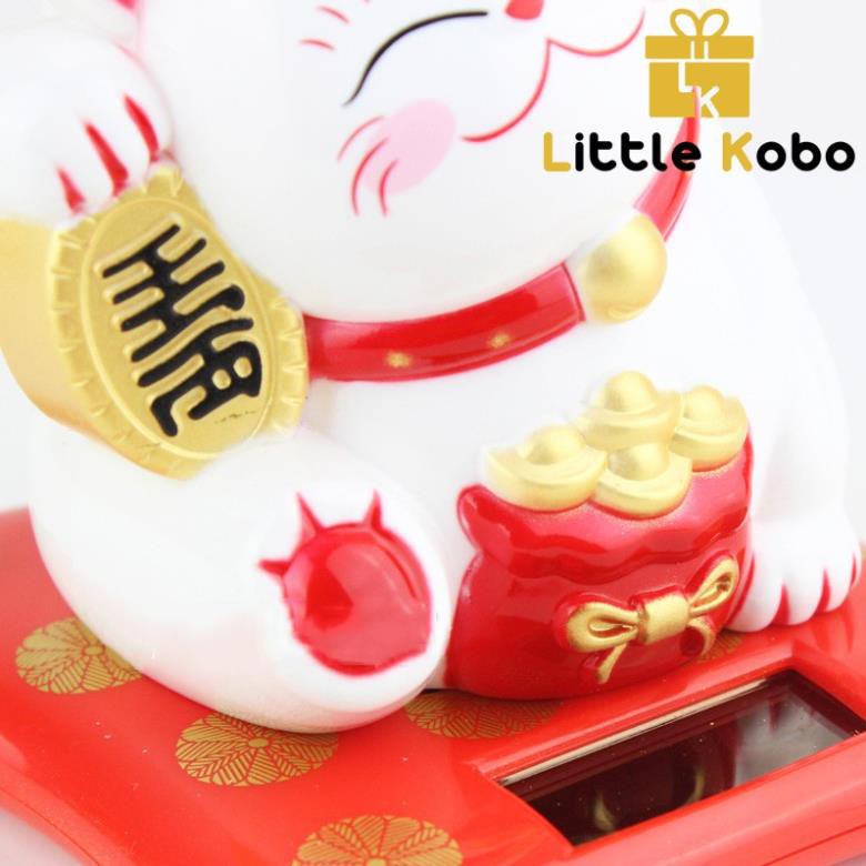 Mèo thần tài vẫy Tay năng lượng mặt trời không dùng pin, may mắn tài lộc, tránh ma quỷ. | BigBuy360 - bigbuy360.vn