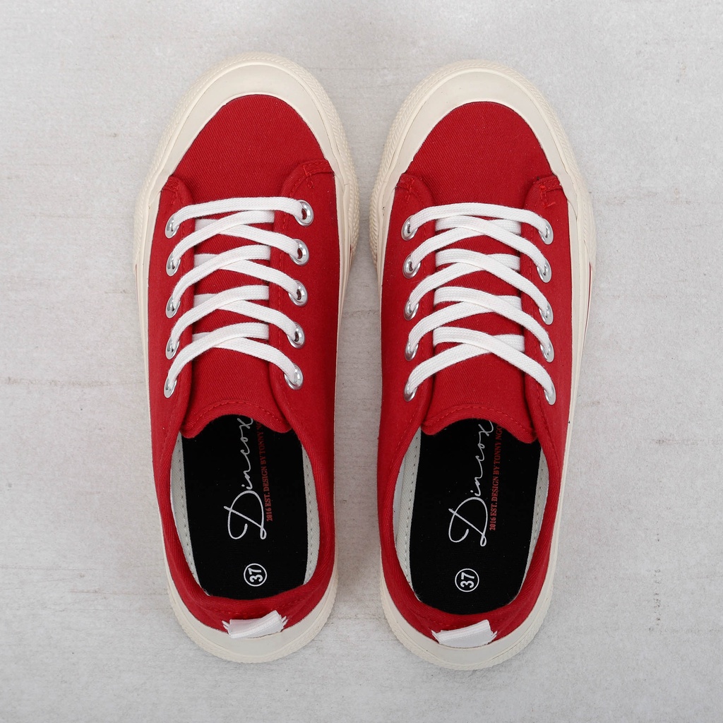 Giày Sneaker Vải Nữ DINCOX GC20 Sành Điệu Red