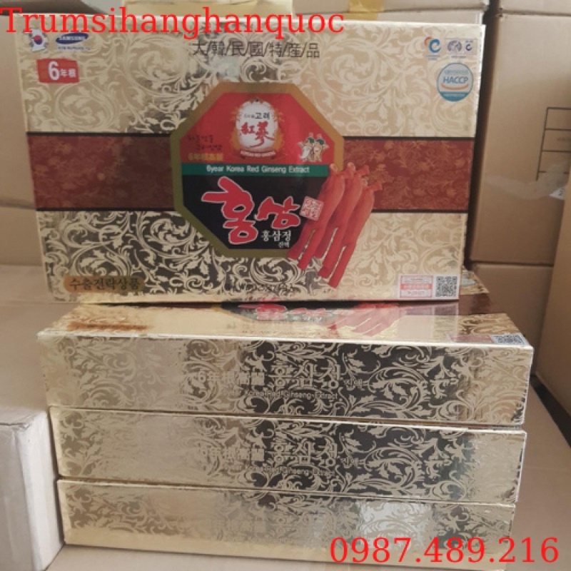 CAO HỒNG SÂM 6 NĂM TUỔI: 4 LỌ X250GR
