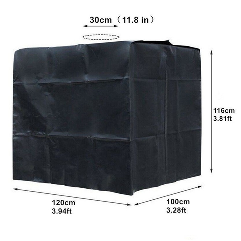 Nắp bảo vệ bình chứa nước 1000 lít Hộp đựng IBC Nắp chống thấm nước và chống bụi Chống nắng Vải Oxford 210D Bạc