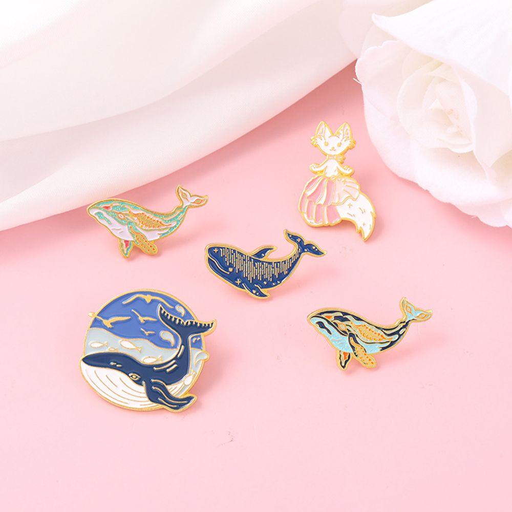 ME Huy Hiệu Gài Áo Hình Cá Voi Dễ Thương