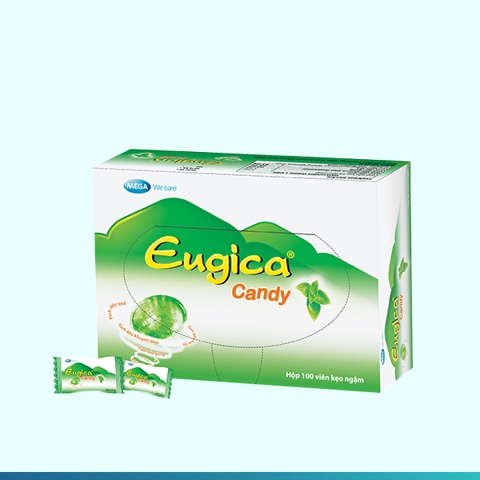 Kẹo ngậm Eugica - Hộp 100 viên.