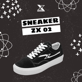 Giày Sneaker Nữ ZX02 Black Basic
