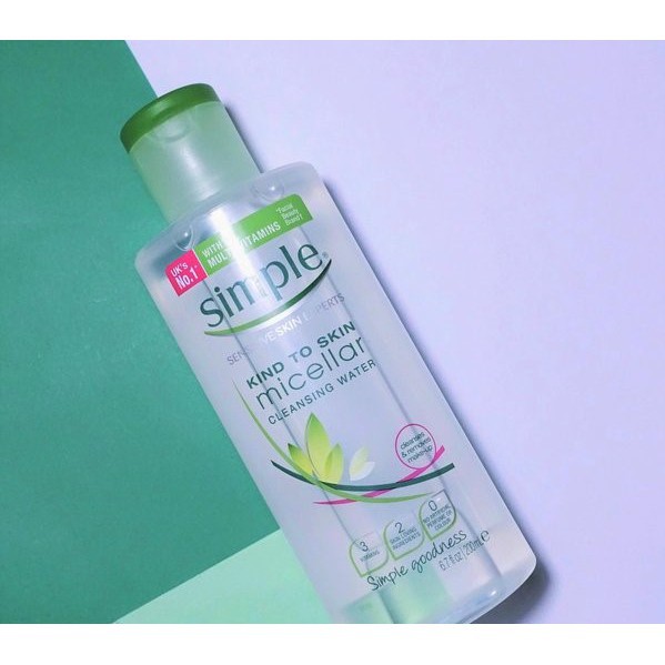 Nước Tẩy Trang Simple Micellar Cleansing Water 200ml #Pvy Beauty