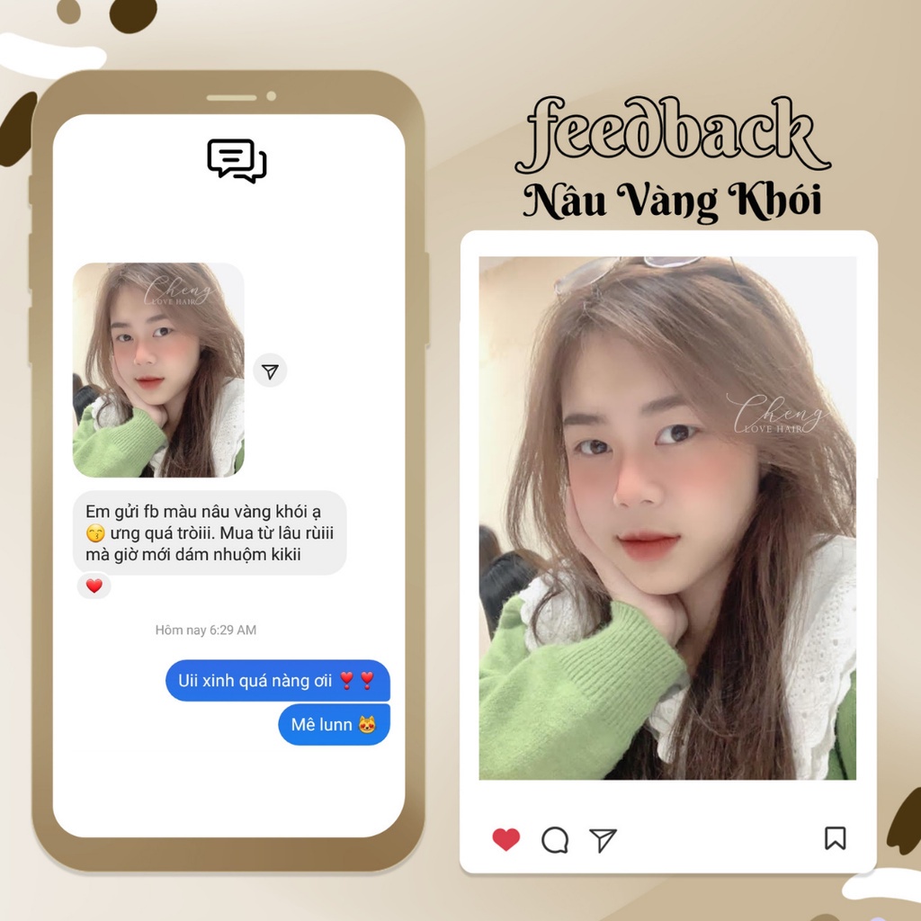 Thuốc Nhuộm tóc KOOLPRO Màu NÂU VÀNG ÁNH KHÓI Không Tẩy Tuýp 100g -Beli Official Store