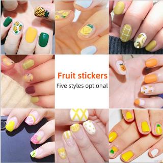 [Hàng mới về] Sticker Dán Móng Hình Trái Cây 3d