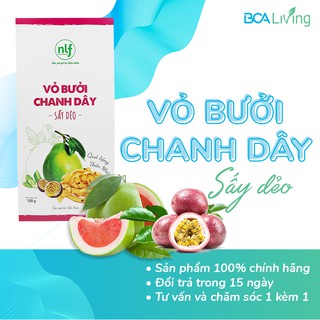 Vỏ Bưởi Chanh Dây Sấy Dẻo NLF 100gr - Thực phẩm sấy dẻo cao cấp chính hãng Nông Lâm Food
