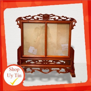 Khung ảnh thờ, khung hình thờ đôi gỗ hương